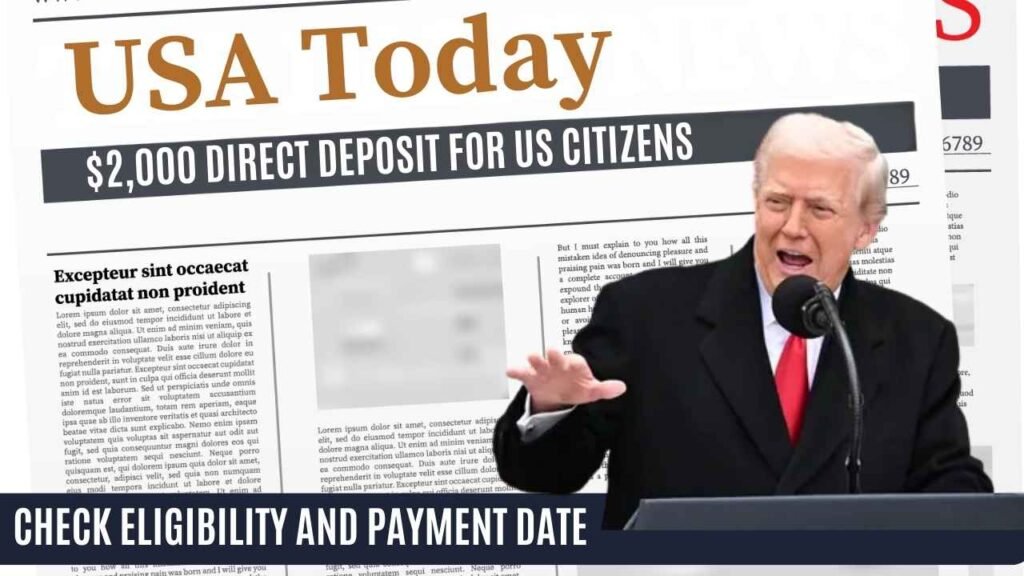 $2,000 Direct Deposit for U.S. Citizens in December 2025